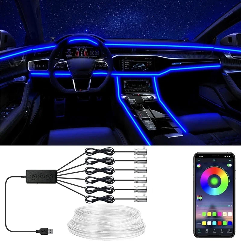 Éclairage LED Néon RGB pour Intérieur de Voiture –  LumanestLED 