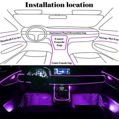 Éclairage LED Néon RGB pour Intérieur de Voiture –  LumanestLED 