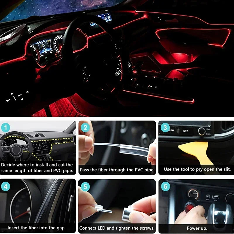 Éclairage LED Néon RGB pour Intérieur de Voiture –  LumanestLED 