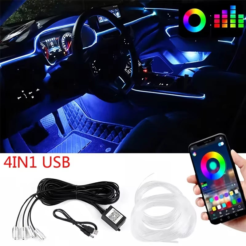 Éclairage LED Néon RGB pour Intérieur de Voiture –  LumanestLED 